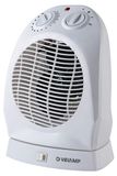Vaste ventilatorkachel 2000 W wit, oscillerende sokkel