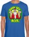 Bellatio Decorations Shoppartners Bv Fout Kerst t-shirt - Blauw - Heren - Maat L