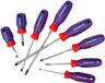 WORKPRO Schroevendraaierset – 8-delig – Magnetisch – Chroom-Vanadium – Antislip Handgreep PH0, PH1, PH2