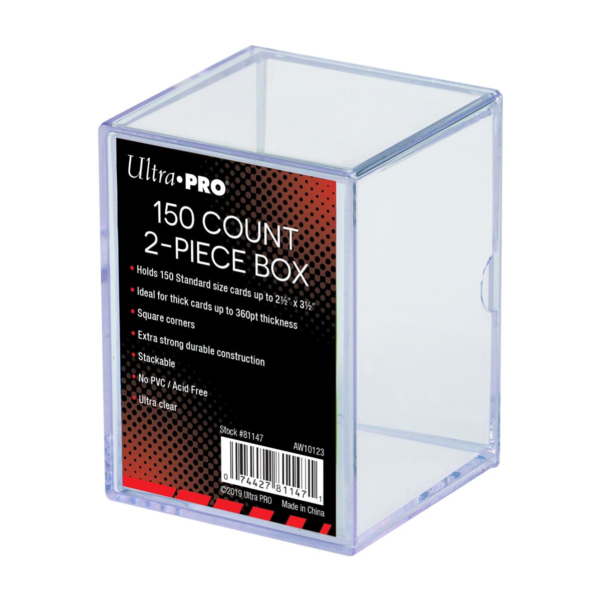 Cardbox Perspex - 150 Cards