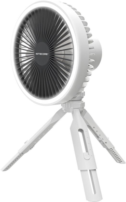 Nitecore NEF10 Portable Fan - Wit - Ventilator met Lamp en Powerbank