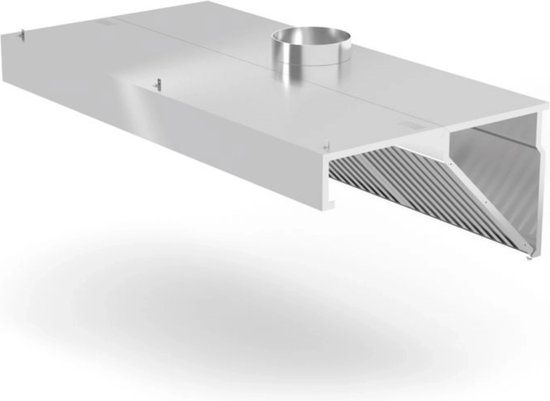 HENDI Afzuigkap voor muurmontage – LED-verlichting – vaatwasserbestendige filters – 1000x700x450 mm