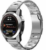 By Qubix Qubix - Titanium schakelband - Zilver - 26mm Quickfit - Geschikt voor Garmin Fenix 9 / 9 pro - 51mm