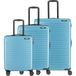 Paklite Sienna 4 wielen Kofferset 3-delig - Harde bagage - TSA slot - eisblau