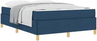 vidaXL Bedframe Blauw Stof 140 x 190 cm