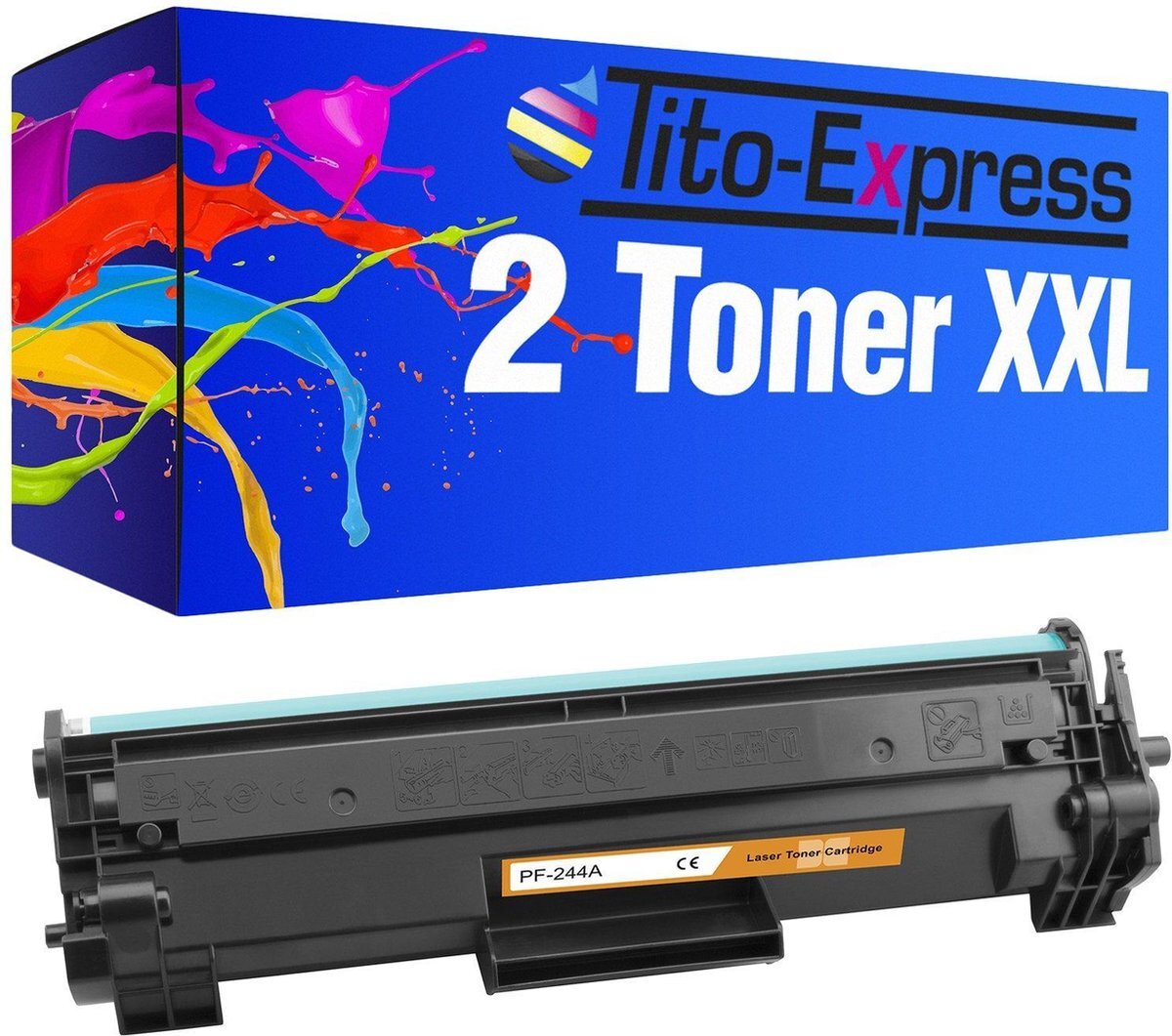Tito Express PlatinumSerie 2x toner cartridge alternatief voor HP CF244A XXL