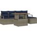 Prolenta Maison Exclusive - Ensemble de canapés de jardin, 6 pièces, couleur grise