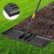 Sans marque Râteau de pelouse - Râteau à gazon - Râteau de jardin - Râteau d'égalisation - Topdressing - Répartition du sable - Jardinage - Égalisation de pelouse - Acier - Ergonomique