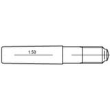 TOOLCRAFT Conische pen 6 mm Staal 25 stuk(s)