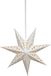 Anna's Collection Lumineo Verlichte kerstster - wit - D38 cm - papier - LED - warm wit - steady light - timer - binnen - op batterijen