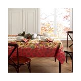 Elrene Home Fashions Swaying Bladeren Bordered Case Tablecloth, 52" x 70", Multi