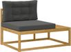 vidaXL Hoekbank met kussen Wit 115 x 83 x 73 cm Polyester
