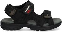 Braqeez 425084-189 Jongens Sportsandalen - Zwart - Leer - Klittenband