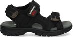Braqeez 425084-189 Jongens Sportsandalen - Zwart - Leer - Klittenband
