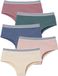 Jonen Set van 5 effen shorty's voor meisjes