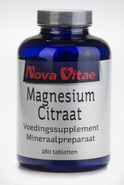 Nova Vitae Magnesium Citraat 200mg Tabletten 180st
