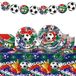 Anniversaire de football Vaisselle et ensemble de décorations