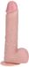 RealRock Vibrating and Thrusting Straight Cock with Balls - 8" / 20.5 cm - Flesh