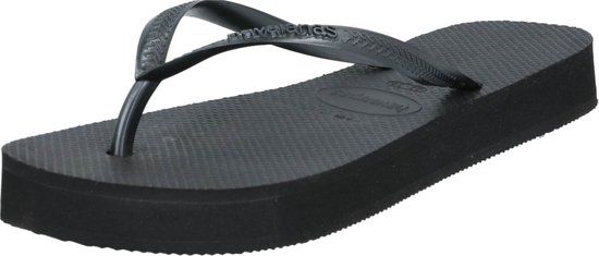 Havaianas Slim Flatform Teenslippers Zwart | Dames | Maat 41/42 | Rubber