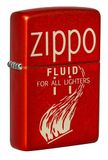 Zippo Stormaansteker, Retro, 49475 metallic rood, lasergravure, navulbaar, herbruikbaar, windbestendig design, cadeaudoos, gemaakt in de VS