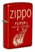 Zippo Stormaansteker, Retro, 49475 metallic rood, lasergravure, navulbaar, herbruikbaar, windbestendig design, cadeaudoos, gemaakt in de VS