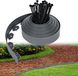 LARS360, 20 mètres de bordure de pelouse flexible en plastique, avec ancrages au sol. Bordure de jardin, séparation de parterre, protection de tondeuse à gazon à des fins décoratives - gris
