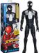 Figurine Spider-Man, noir, costume de luxe, 30 cm, série Titan, jouet de super-héros Marvel, à partir de 4 ans