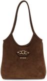 GUESS Samantha Mini Tote Handtas Schoudertas Bruin