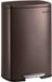 Songmics Pédale Cuisine 50 Litres Souplefermeture Vintage Brun