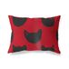 BonaMaison Rood-Zwart Decoratieve Kussensloop, Kussenhoezen Bank, Decoratieve Kussenhoesjes, Kussensloop; Sofa, Slaapkamer, Kantoor, Auto 45x60 Cm - Ontworpen en vervaardigd in Turkije