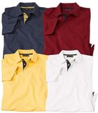 ATLAS FOR MEN - Set van 4 polo's SportWear - Heren - 4XL