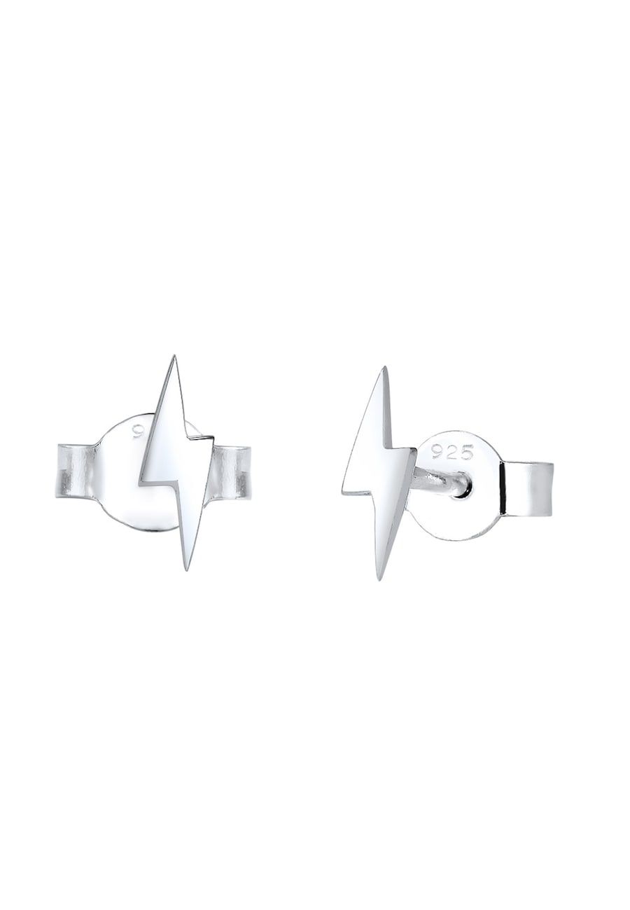 Elli Elli Earrings Flash Stardust 925 Sterling Silver Gold Plated Women's