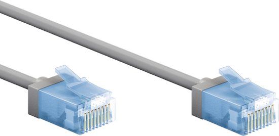 UTP CAT6A Slimline Netwerkkabel - 15 meter - Grijs