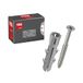 TOX Spreidplug Barracuda 8/40 + S, plug incl. schroef voor massieve steen en beton, zeer hoge houdwaarden, veilige bevestiging en eenvoudige montage, 15 stuks in doos, 01319172
