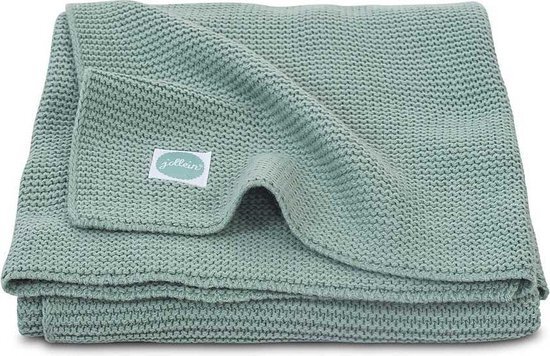 Jollein Basic knit Deken 100x150cm forest green groen