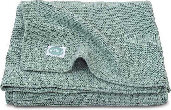Jollein Basic Knit Baby Blanket - 100x150cm - Forest Green