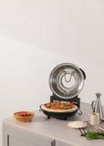 CREATE PIZZA MAKER - Elektrische Stenen Pizzaoven - Regelbare Thermostaat - Campings en Caravans - Ø31 cm - Zwart