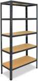 Shelfplaza HOME metalen stellingkast - 180x50x60 cm - antraciet - 5 planken