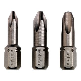 Metabo 3-Piece Phillips PH 1/2/3 Torsion Bit Set