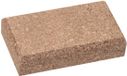 WESTEX schuurblok van kurk, 120 x 60 x 40 mm