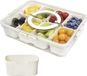 Nova markt Boîtes de conservation alimentaire Avec couvercle 8 paniers amovibles Organisateur de réfrigérateur empilable Pour fruits et légumes