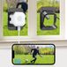 ANYQOO Raamcamera 2K 3MP, Safe View Beveiligingscamera 2.4/5GHz 1 Pack | Anti-Reflectie Nachtzicht Door Venster Voor Home Security Straat & Oprit, WiFi, AI Bewegingsdetectie, 24/7 Opname