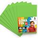 OFITURIA EVA-rubber voor school- en creatieve projecten, kleurrijke schuimplaten voor doe-het-zelfprojecten, kunst, kinderdecoratie, scrapbooking, ambachtelijke designs, 40 x 30 cm (lichtgroen, 5