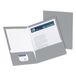 Oxford Gelamineerde Twin-Pocket Mappen, Letter Size, Grijs, Houdt 100 vellen, Doos van 25 (51705EE)