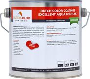 DCC Excellent Aqua Houtlak Hoogglans - 10L - RAL 7021 | Zwartgrijs