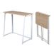 MEUBLE COSY Opvouwbare Tafel - Ruimtebesparende Computertafel Werktafel - PVC en Metaal - Eiken - 80x41,5x74cm