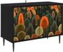 vidaXL Meuble TV ZAANDAM 69 x 33 x 50,5 cm Chêne noir Bois composite