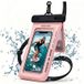 Étui flottant étanche IPX8 pour téléphone avec deux compartiments de rangement - 7.5 - Rose
