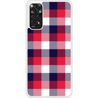 Redmi Bedrukt siliconen hoesje compatibel met Redmi Note 11 4G Tartan Tricolor