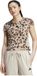 Adidas Animal Print 3 Stripes T-shirt Korte Mouwen Bruin XS Vrouw
